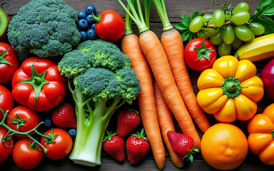 Les vertus santé des fruits et légumes à travers leurs couleurs