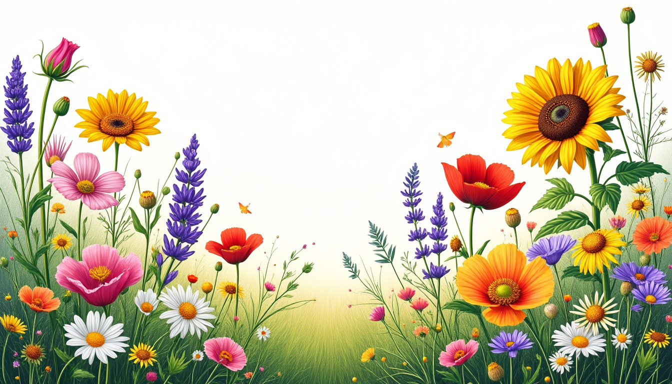 découvrez notre guide visuel incontournable avec plus de 100 noms de fleurs illustrés pour enrichir vos connaissances florales et embellir votre jardin.