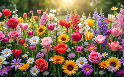 Plus de 100 noms de fleurs illustrés : votre guide visuel incontournable