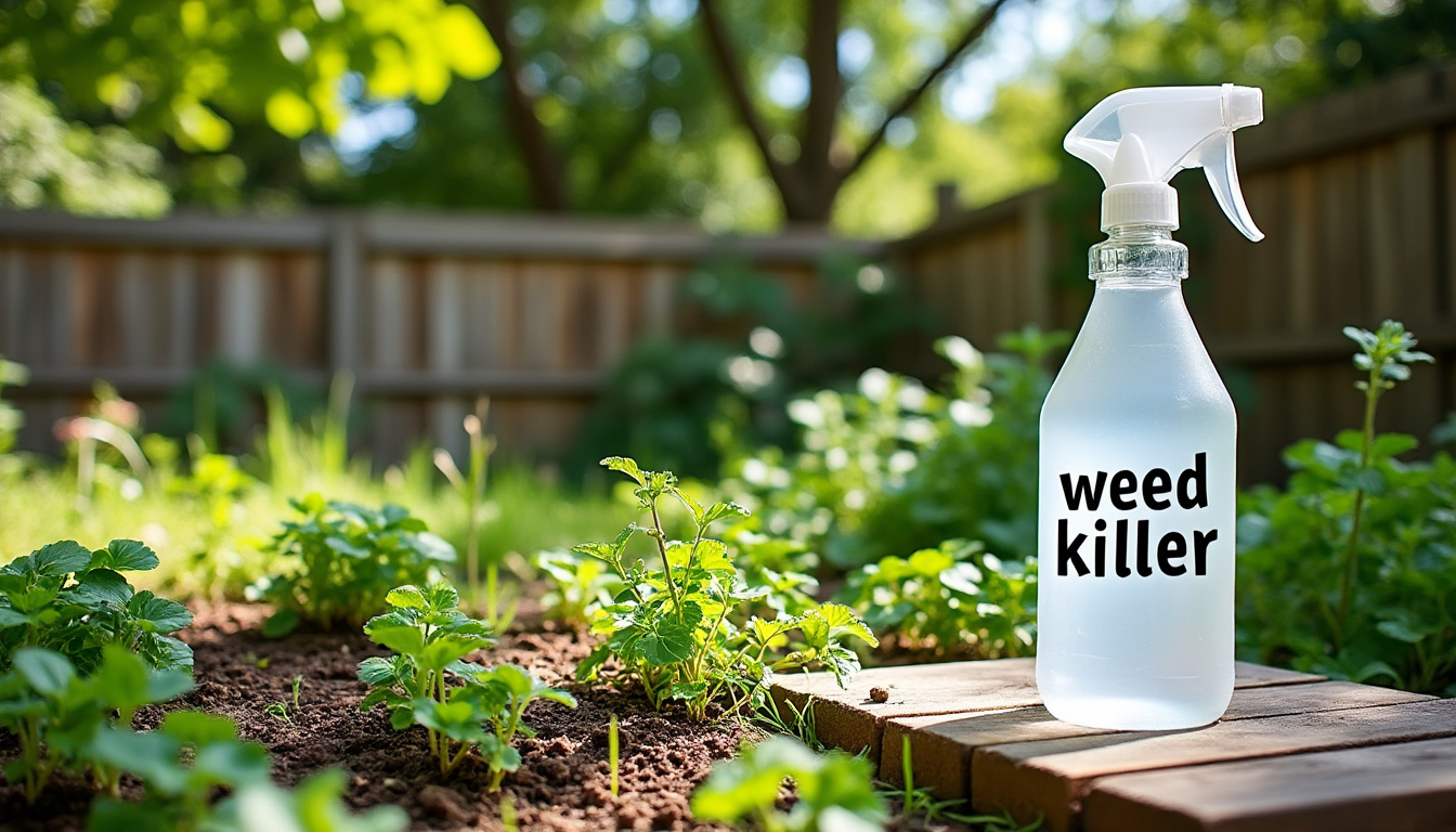 découvrez une solution anti-mauvaises herbes maison efficace avec du vinaigre, du sel et du savon pour un désherbage naturel et écologique de votre jardin.