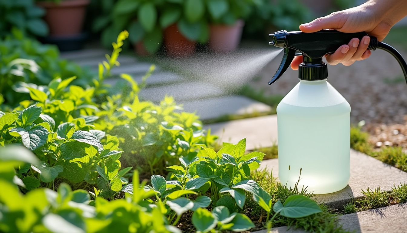 découvrez une solution maison efficace pour éliminer les mauvaises herbes avec du vinaigre, du sel et du savon. un désherbage naturel et économique pour un jardin sain.