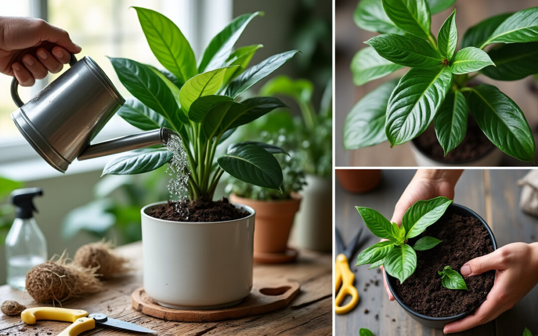 découvrez comment arroser, rempoter et entretenir votre plante zamioculcas pour qu'elle reste belle et en bonne santé toute l'année.