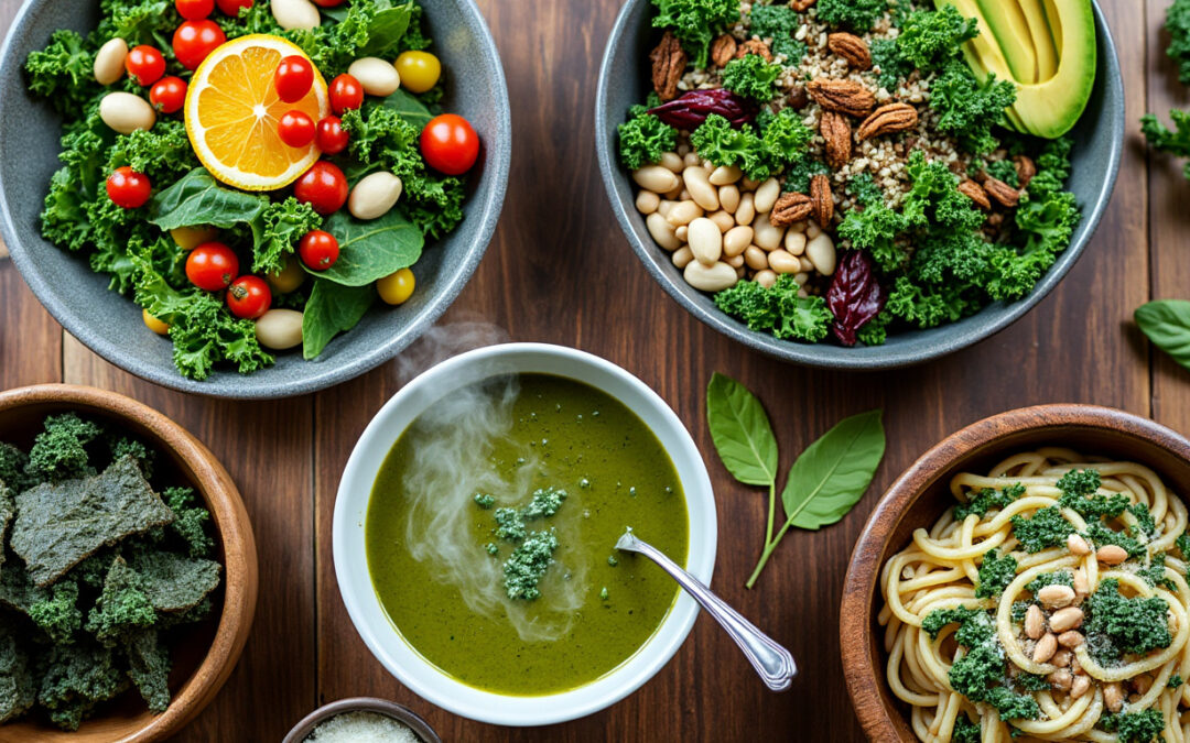 Idées originales de plats et recettes chou kale