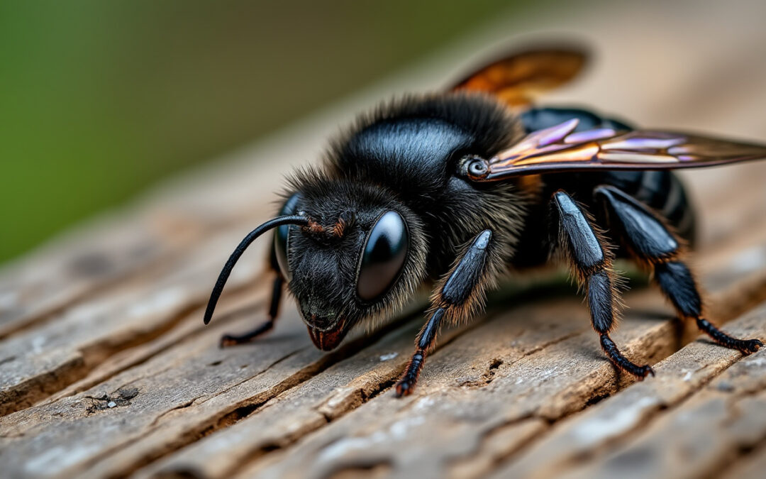 L&rsquo;abeille charpentière est-elle dangereuse pour le bois ?