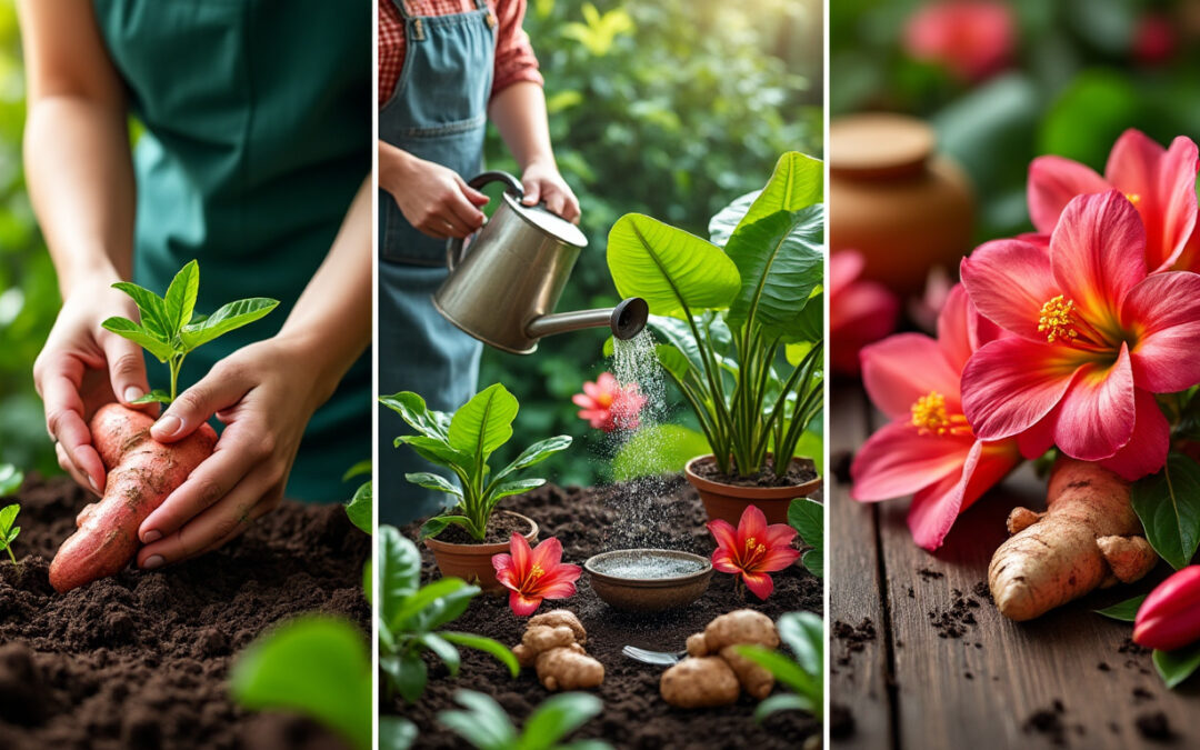 Plantation, entretien et symbolique de la fleur de gingembre