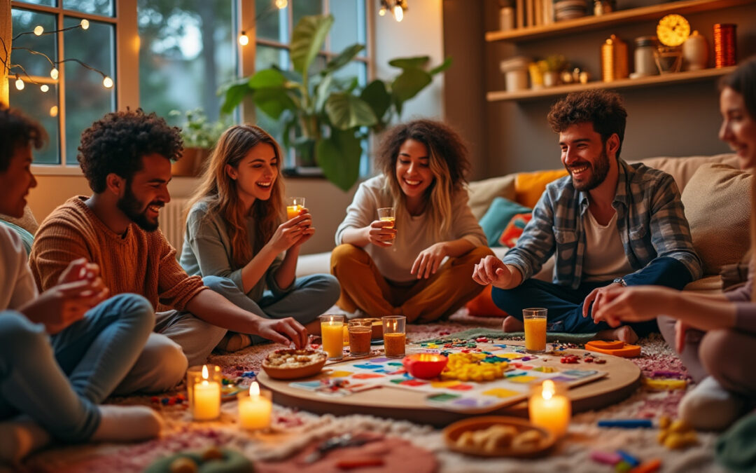 découvrez 50 idées fun et originales pour vivre des moments inoubliables entre amis à la maison. jeux, activités créatives et pleins de surprises pour des soirées mémorables !