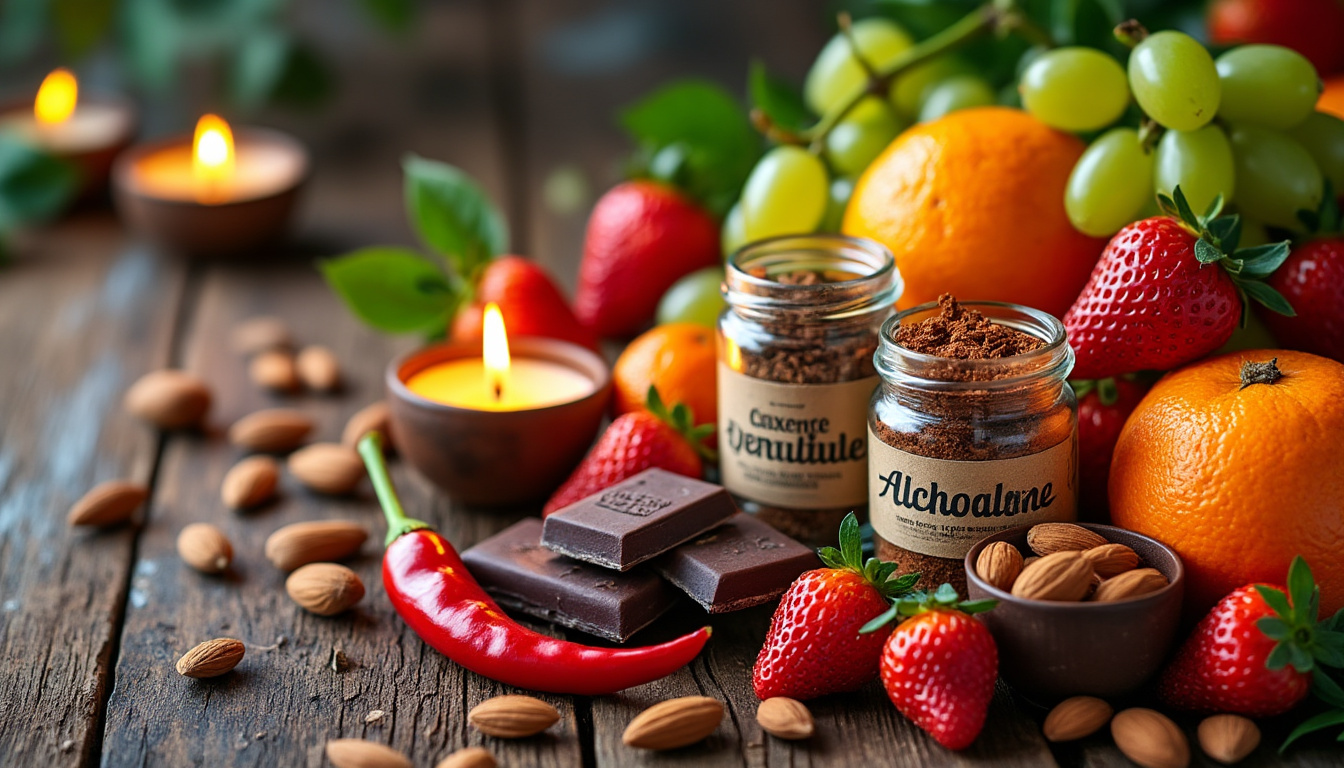 découvrez le top des aliments aux pouvoirs aphrodisiaques pour booster votre désir et raviver la passion naturellement.